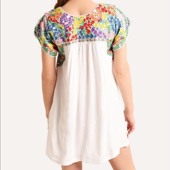 J.Marie Carmen Embroidered Floral Tunic Dress XS - Picture 2 of 16